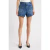 Frame Button-embellished Patch-pocket Shorts In Multi
