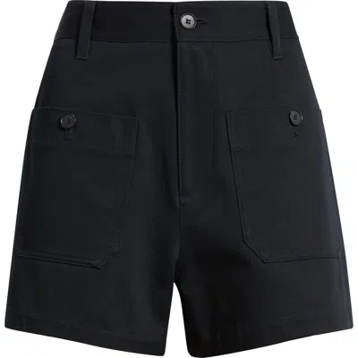 Frame The Cruise High Waist Shorts In Blue