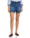 Frame Button-embellished Patch-pocket Shorts In Multi
