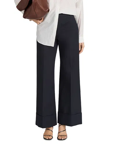 Frame The Cuffed Slim Palazzo Pants In Blue