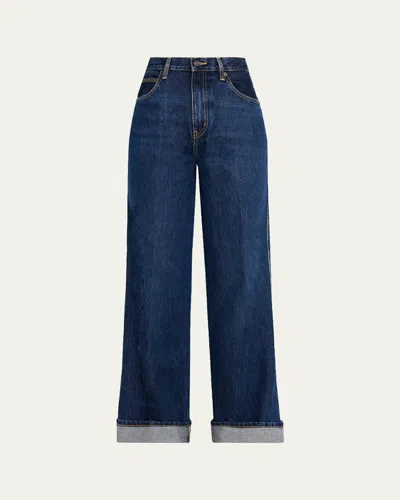 Frame The Cuffed Wide Jeans