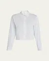 Frame The Curved Hem Shirt In White
