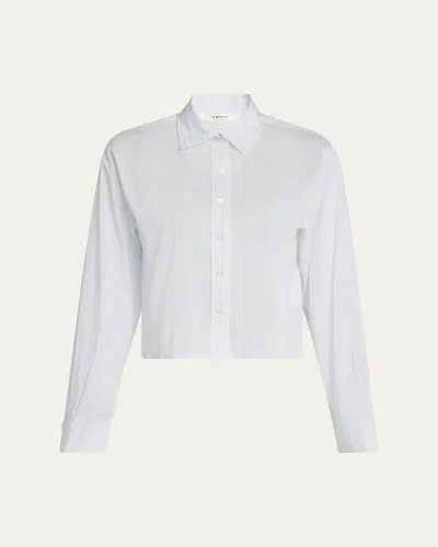 Frame The Curved Hem Shirt In Multi