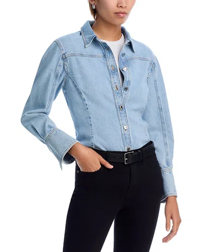 Frame The Curved Shirt In Shimmy
