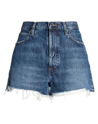 Frame The Hang Short Woman Denim Shorts Blue Size 31 Recycled Cotton