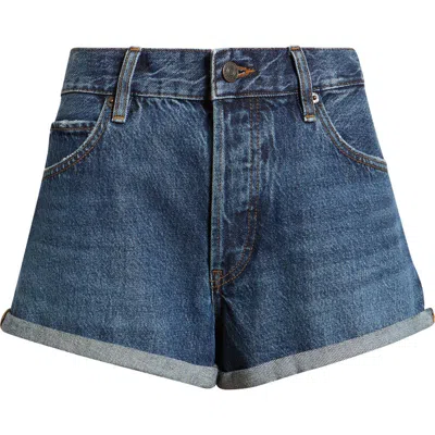 Frame The Darling Denim Shorts Honeybee In Blue