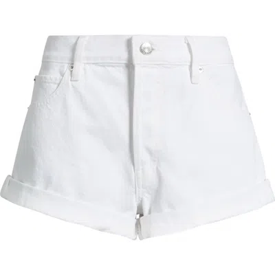 Frame The Darling Denim Shorts In White