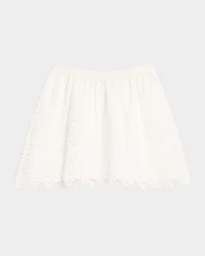 FRAME THE DECO EYELET MINI SKIRT