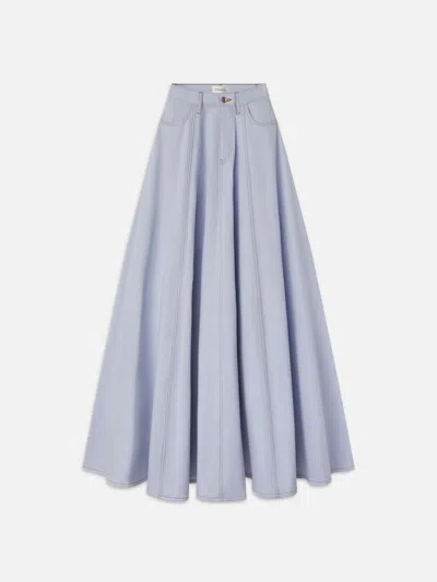 Frame The Denim Ball Skirt In White
