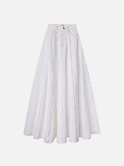Frame The Denim Ball Skirt In White