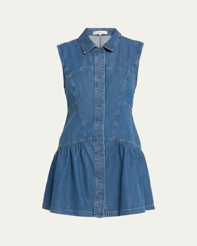 Frame The Denim Day Dress In Blue