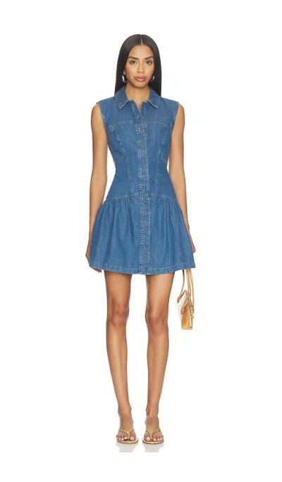 Frame The Denim Day Dress In Blue