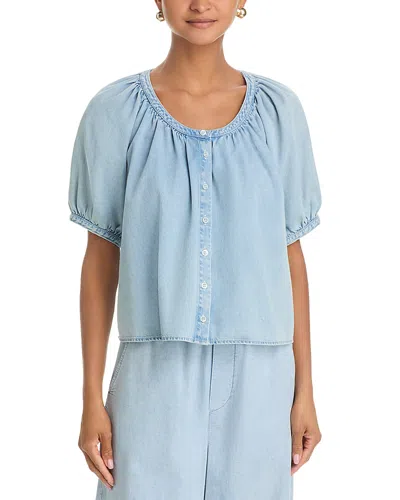 Frame The Denim Resort Shirt In Blue