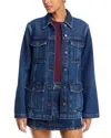 Frame Multipocket Denim Jacket In Blue