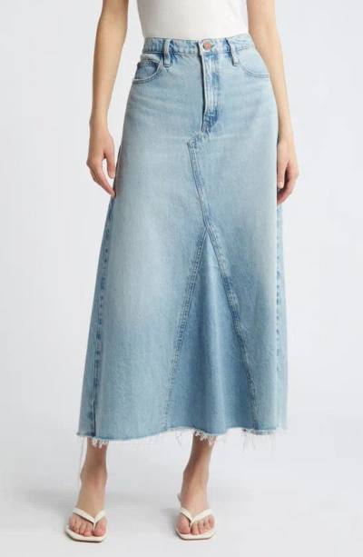 Frame The Dorothy Denim Maxi Skirt In August