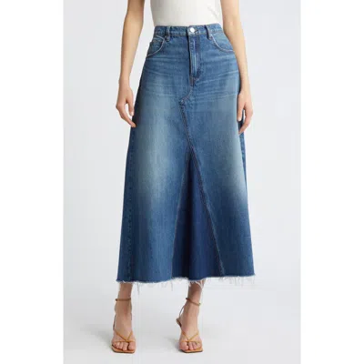 Frame The Dorothy Denim A-line Skirt In Blue