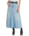Frame The Dorothy Denim Maxi Skirt In August