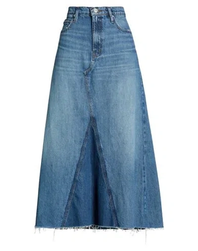 Frame The Dorothy Skirt Woman Denim Skirt Blue Size 29 Recycled Cotton, Post-consumer Recycled Cotto