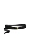 Frame The Double Wrap Belt In Black
