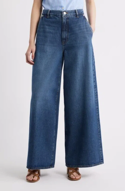 Frame The Drape High Waist Wide Leg Jeans