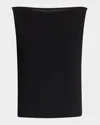Frame The Drape Crepe-jersey Tank In Black