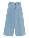 Frame The Drape High Waist Wide Leg Jeans In Blue