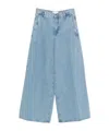 Frame The Drape High Waist Wide Leg Jeans In Blue