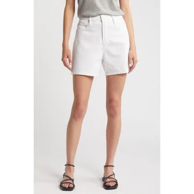 Frame The Easy Denim Shorts In White
