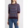 Frame The Easy Wool Blend Crewneck Sweater In Multi