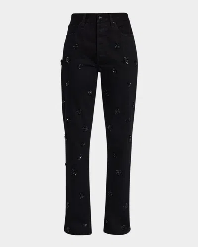FRAME THE EMBELLISHED VERTICAL JEANS
