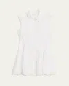 Frame The Embroidered Ramie Button-up Dress In White