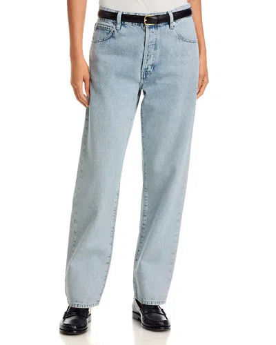 Frame The Essential Mid Rise Jeans In Air In Blue