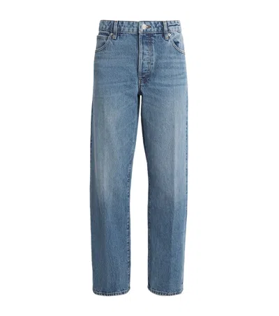 Frame The Essential Straight Jeans In Blue