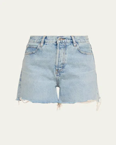 Frame The Everyday Denim Shorts In Blue