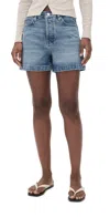 Frame Womens Tempo The Everyday High-rise Denim Shorts