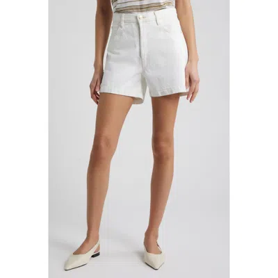 Frame The Everyday High Waist Denim Shorts In White