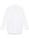 Frame Oversized Shirt In White Pearl In White
