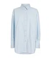 Frame The Exaggerated Oversized Shirt In Blue