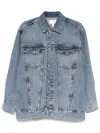 Frame Oversized Denim Jacket For In Blue