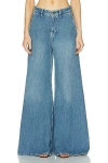 Frame The Pixie Extra Wide Leg Trouser Jeans In Seraphina