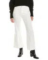 Frame Womens White Le Pixie Slim Palazzo Wide-leg High-rise Stretch Denim-blend Jeans In Brown