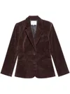Frame Stretch Cotton Corduroy Blazer In Brown