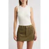 Frame The Fine Cable Sleeveless Sweater In White