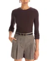 Frame The Fine Cable Sweater In Brown