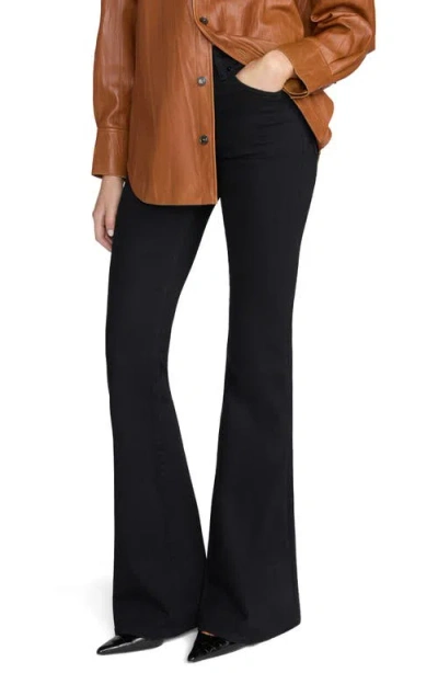 Frame The Flare High Waist Flare Jeans In Black