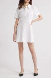 Frame The Flare Mini Dress In White
