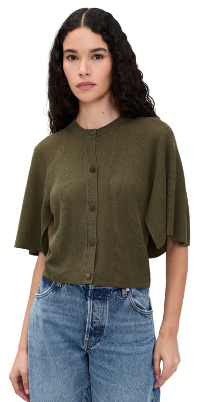 Frame The Flounce Sweater Military Green