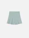 Frame Womens The Fluid Tailored High-rise Stretch-woven Shorts Robin Egg Blue In Blue