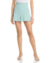 Frame Womens The Fluid Tailored High-rise Stretch-woven Shorts Robin Egg Blue In Robin Soft Egg