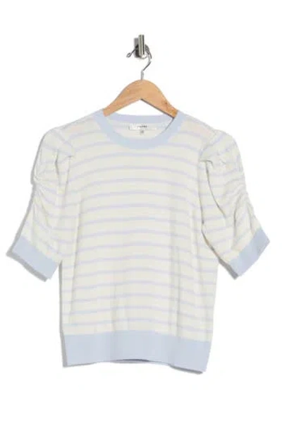 Frame The Frankie Crewneck Wool Blend Sweater In Multi